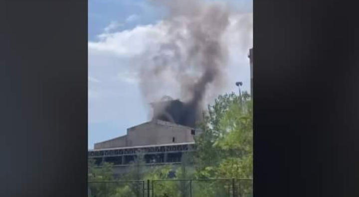 ФОТО: Пожар вo Цементарница Усје во Кисела Вода