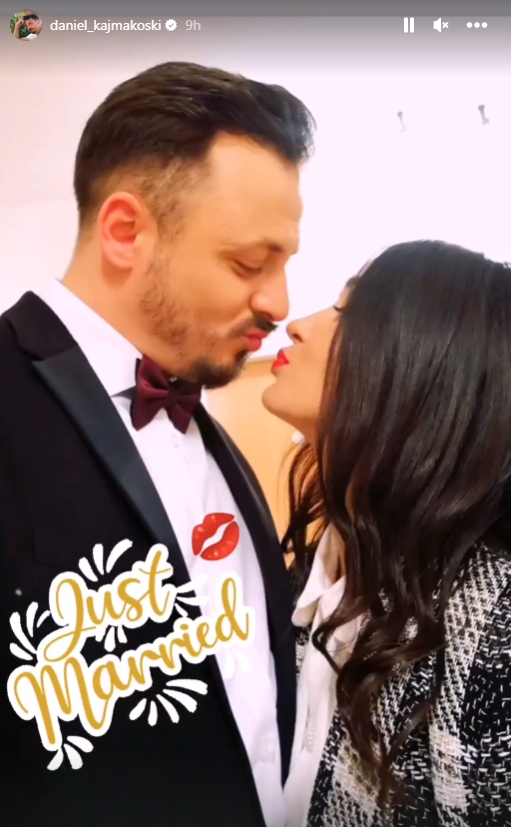 Се ожени со мистериозната девојка: Даниел Кајмакоски по втор пат стапи во брак 